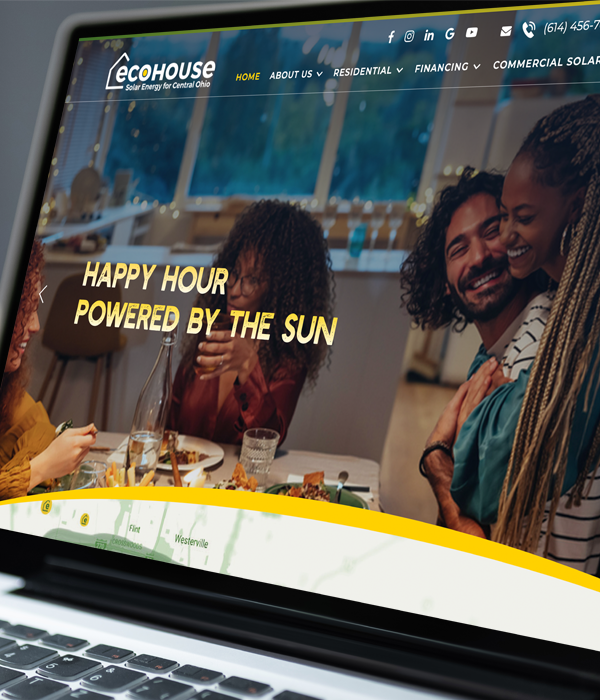 Ecohouse Solar Homepage Design