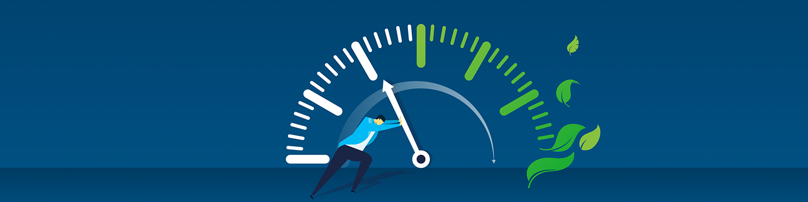 Sustainability meter graphic